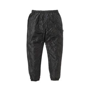 Vintage STUSSY Black Nylon Quilted Pants